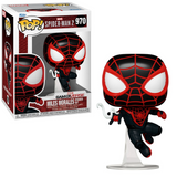 Miles Morales Upgraded Suit #970 Spider-Man 2 GamerVerse Funko Pop! in box and out of box