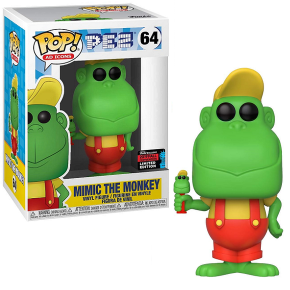 Mimic The Monkey #64 - PEZ Funko Pop! Ad Icons [Green 2019 Fall Convention Exclusive]