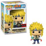 Minato Namikaze #935 Naruto Shippuden Funko Pop Glow in the Dark Chase AAA Anime Exclusive figure in box and out of box