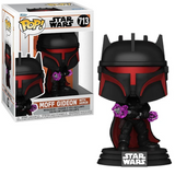 Moff Gideon With Armor #713 Mandalorian Funko Pop shown in and out of the box.