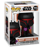Moff Gideon With Armor #713 Mandalorian Funko Pop inside the box.