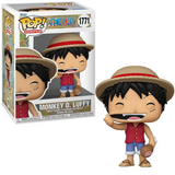 Monkey D. Luffy #1771 One Piece Funko Pop Animation holding meat in and out of box