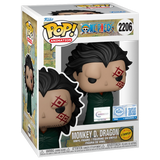 Monkey D. Dragon #2206 One Piece Chase Pre-Release Chrono Toys Exclusive Funko Pop in box