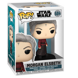 Morgan Elsbeth #684 Funko Pop! displayed inside the box, front view
