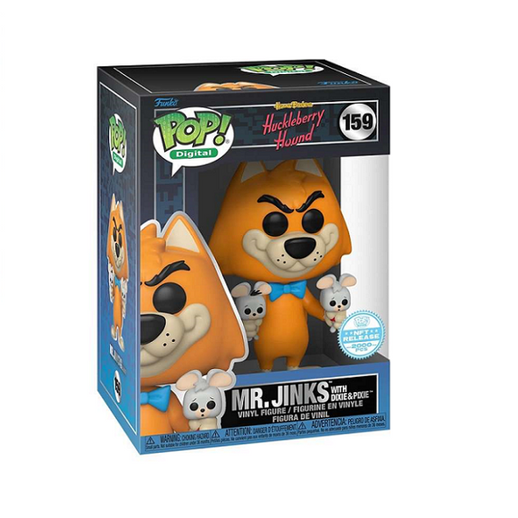 Mr. Jinks With Dixie & Pixie #159 - Huckleberry Hound Funko Pop! [Digital Release LE 2000 Pcs]