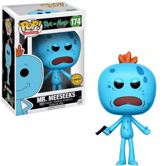 Mr. Meeseeks (Gun) #174 Funko Pop! in box and out of box