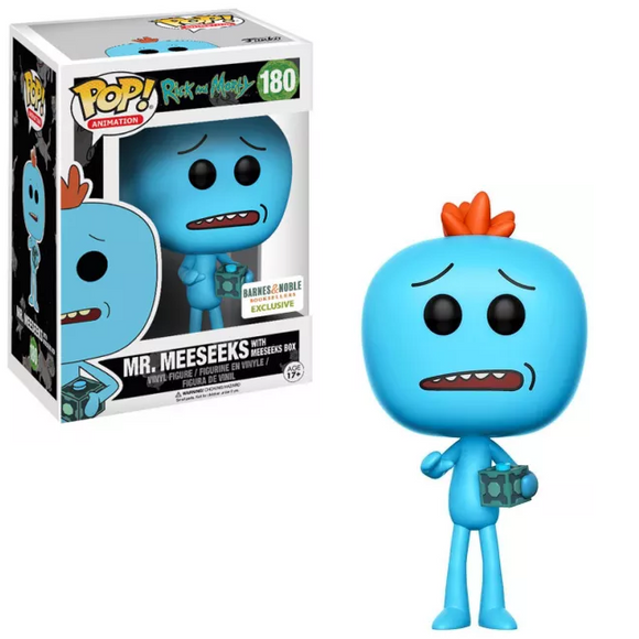 Mr. Meeseeks with Meeseeks Box #180 Funko Pop in box and out of box