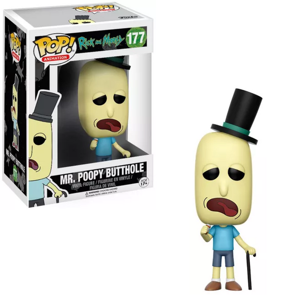 Mr. Poopy Butthole #177 Funko Pop! in box and out of box
