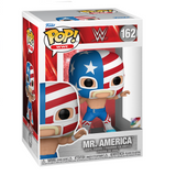 Mr. America #162 WWE Funko Pop inside the box.