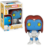 Mystique #61 Funko Pop! shown in box and out of box, front view