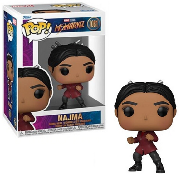 Najma #1081 Funko Pop in box and out of box from Ms. Marvel
