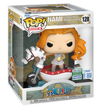 Nami #128 One Piece Funko Pop Rides in box — White Hobby Horse, 2025 Wondrous Convention