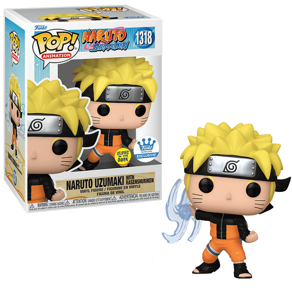 Naruto Uzumaki with Rasenshuriken #1318 - Naruto Shippuden Funko Pop! [Gitd Funko Exclusive]