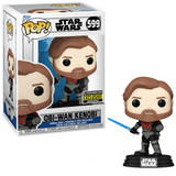 Obi-Wan Kenobi #599 Star Wars The Clone Wars Funko Pop Entertainment Earth Exclusive in box and out of box