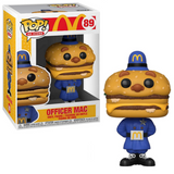 Officer Mac #89 McDonald's Funko Pop Ad Icons vinyl figure in box and out of box wearing McDonaldland police uniform