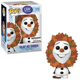 Olaf as Simba #1179 Disney Frozen Amazon Exclusive Funko Pop! figure in and out of box