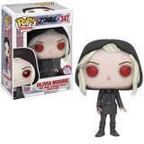 Olivia Moore #347 ZOMBIE Funko Pop! TV 2016 NYCC Limited Edition figure shown in box and out of box.