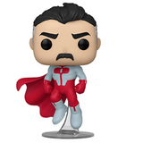 Omni-Man Funko Pop #1500 displayed out of the box showing full character details