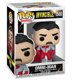 Omni-Man Funko Pop #1500 displayed inside the original Funko Pop box
