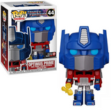 Optimus Prime #44 Funko Pop shown in box and out of box