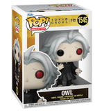 Owl #1545 Tokyo Ghoul Re Funko Pop displayed inside the box, front view
