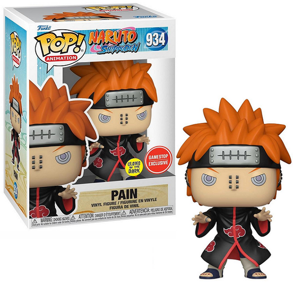 Pain #934 - Naruto Shippuden Funko Pop! Animation [GITD GameStop Exclusive]