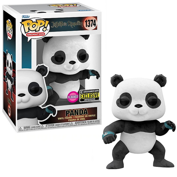Panda #1374 - Jujutsu Kaisen Funko Pop! Animation [Flocked EE Exclusive]