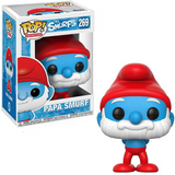 Papa Smurf #269 Funko Pop — in box and out of box display