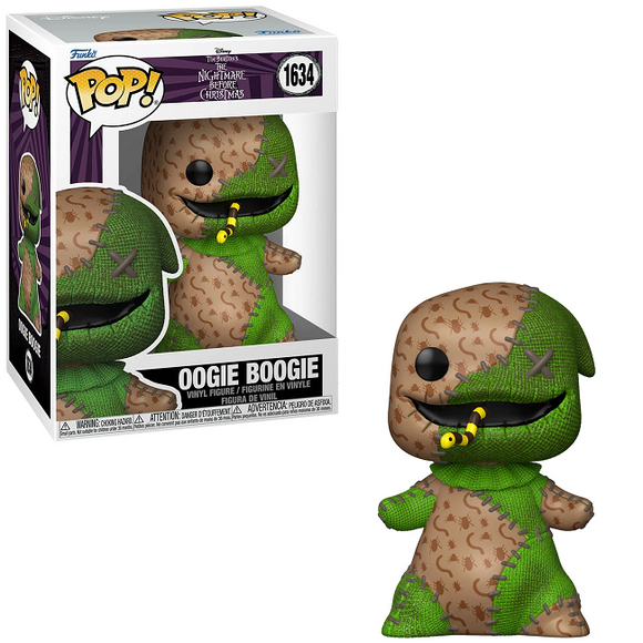 Patchwork Oogie Boogie #1634 The Nightmare Before Christmas Funko Pop in box and out of box