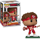 Patrick Mahomes II #251 Funko Pop! – figure shown in and out of box
