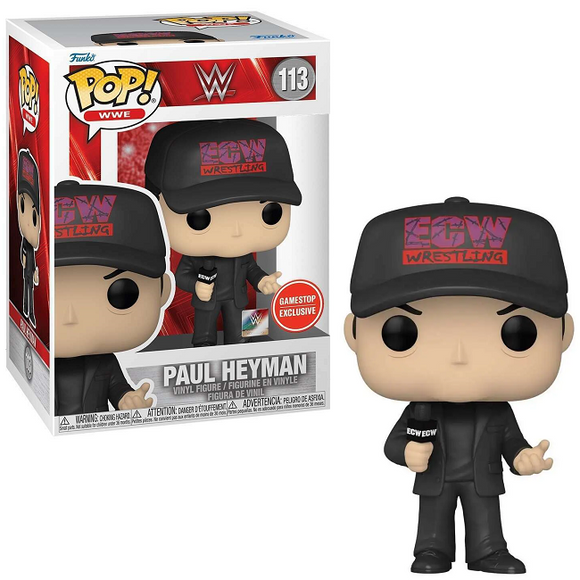 Paul Heyman #113 WWE GameStop Exclusive Funko Pop Vinyl Figure