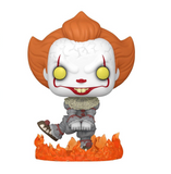 Pennywise Dancing #1437 IT Funko Pop Movies Gitd Chase Specialty Series figure out of box front view