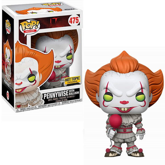 Pennywise with Balloon #475 - IT Funko Pop! Movies [2017 Hot Topic Exclusive]