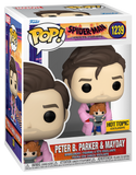 Peter B. Parker & Mayday #1239 Spider-Verse Funko Pop Hot Topic Exclusive in box