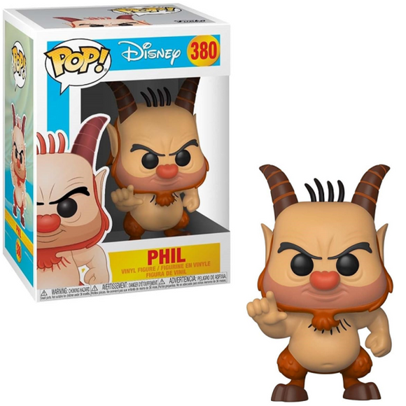 Phil #380 Disney Hercules Funko Pop! figure in box and out of box with horns and beard