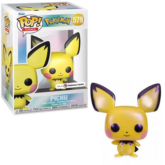Pichu #579 - Pokemon Funko Pop! Games [Pearlescent Pokemon Center Exclusive]