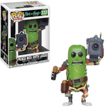 Pickle Rick with Laser #332 Funko Pop! shown in box and out of box, front view