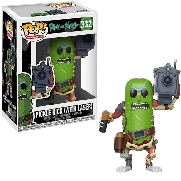 Pickle Rick [with Laser] #332 - Rick & Morty Funko Pop! Animation