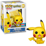 Pikachu #842 Pokemon Funko Pop Games Diamond 2021 Fall Convention Exclusive figure in box and out of box
