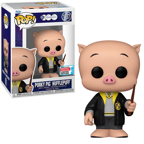 Porky Pig Hufflepuff #1337 - WB 100 Funko Pop! [2023 Fall Convention Exclusive]