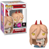 Power with Meowy #1766 - Chainsaw Man Funko Pop! Animation [Flocked Chase Chalice Pre Release Exclusive]