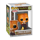 Puss in Boots #1596 Shrek 30th Funko Pop! Movies figure inside display box.