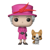 Queen Elizabeth II #01 Funko Pop Royals figure with corgi out of box