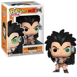 Raditz 616 Dragon Ball Z Funko Pop in box and out of box with scouter and long hair