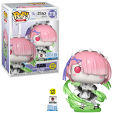 Ram #2116 Re:Zero Funko Pop! Plus Glow in the Dark Chalice Pre-Release Exclusive shown in and out of box