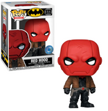 Red Hood #372 Batman Funko Pop Heroes shown in-box and out-of-box, front view