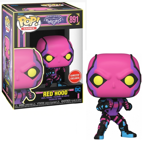 Red Hood #891 - Gotham Knights Funko Pop! Games [Black Light Gamestop Exclusive]