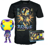 Rescue - Marvel Funko Pop! & Tee [Blacklight Target Exclusive Size-M]