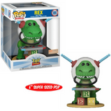 Rex #1091 6-inch Funko Pop shown in-box and out-of-box, front view