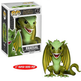 Rhaegal #47 Game of Thrones 6-inch Funko Pop shown in and out of the box